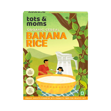 Tots And Moms Organic Cereal 6 Month+ Cereal Banana Rice