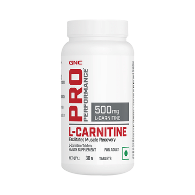 GNC Pro Performance L-Carnitine 500mg For Muscle Recovery | Tablet