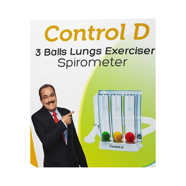 Control D Respirometer 3 Ball Lung Exerciser Respiratory Exerciser Spirometer