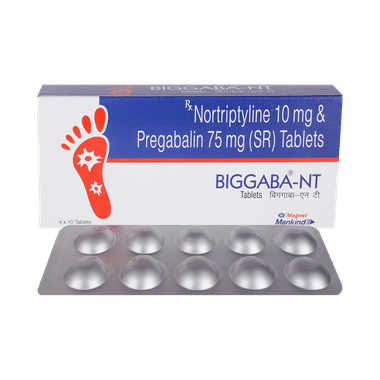 Biggaba NT 75mg/10mg Tablet SR