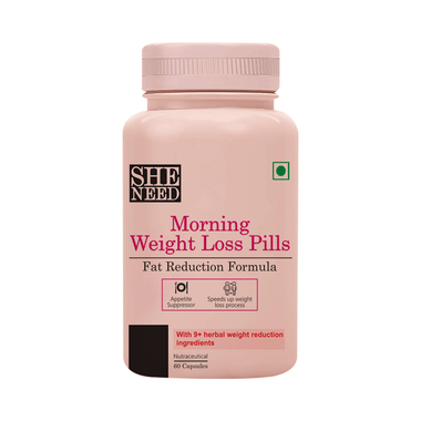 SheNeed SheNeed Morning Weight Loss Pills, Fat Reduction Formula with 9+ Herbal Weight Reduction Ingredients