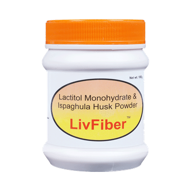 LivFiber Sugar-Free Ispaghula Husk Powder | Eases Constipation | Flavour Orange-Lemon