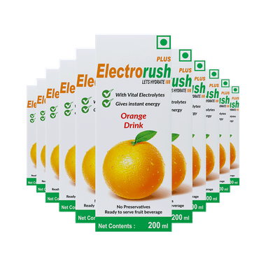 Electrorush Plus Drink Pack (200ml Each) Orange