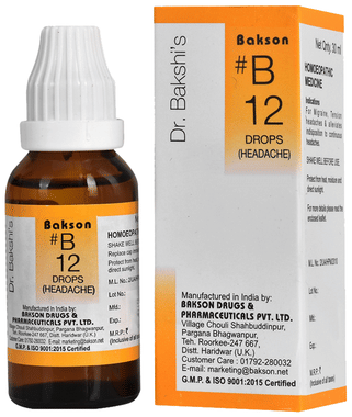 Bakson B12 Headache Drop Bakson B12 Headache Drop