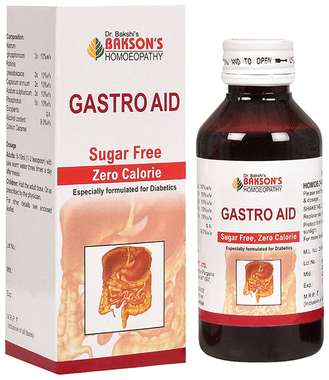 Bakson's Homeopathy Gastro Aid Syrup Sugar Free Bakson's Homeopathy Gastro Aid Syrup Sugar Free