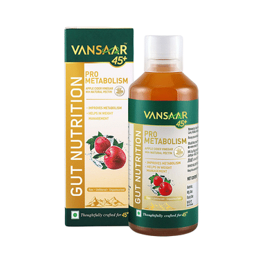 Vansaar 45+ Pro Metabolism | Prebiotic Apple Cider Vinegar With Mother