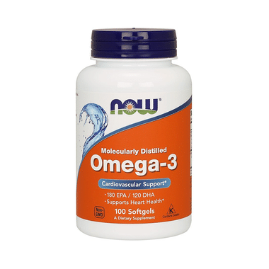 Now Foods Molecularly Distilled Omega-3 With EPA & DHA | Softgels For Heart Health