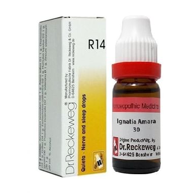 Dr. Reckeweg Insomnia Care Combo Pack of R14 Nerve and Sleep Drop 22ml & Ignatia Amara Dilution 30CH 11ml