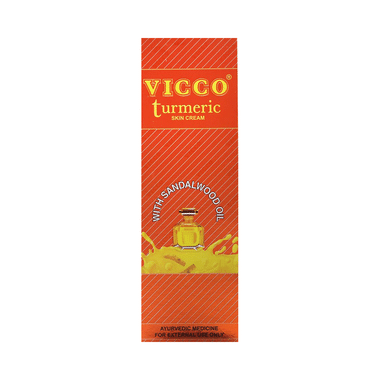 Vicco Turmeric Skin Cream With Sandalwood Oil | Ayurvedic Face Care