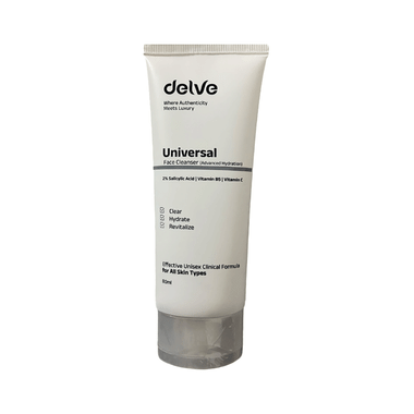 Delve Universal 2% Salicylic Acid Face wash | for Acne Prone Skin | Antiacne face cleanser