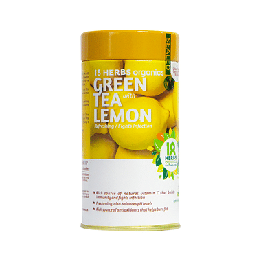 18 Herbs Organics Green Tea Bag (1.25gm Each) With Lemon