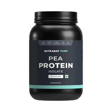 Nutrabay Pure Pea Protein Isolate | Powder For Muscle Recovery & Immunity | Unflavoured