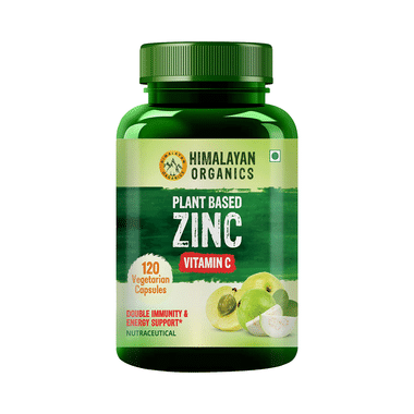 Himalayan Organics Plant Based Zinc Vitamin C Vegetarian Capsule