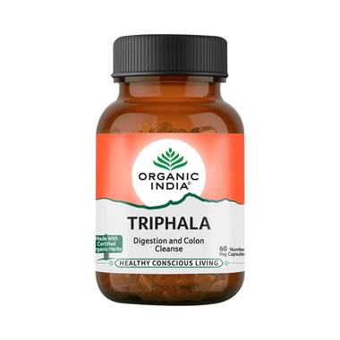 Organic India Triphala Veg Capsule | Eases Constipation & Supports Digestion