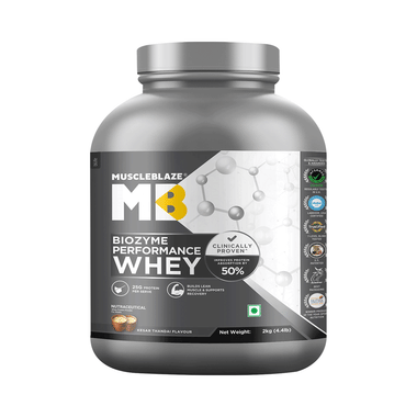 MuscleBlaze Biozyme Performance Whey Protein Powder | Flavour Kesar Thandai