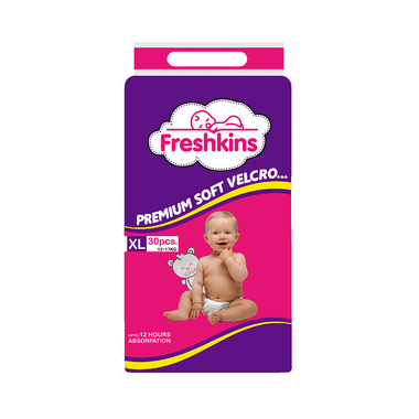 Freshkins XL Premium Soft Velcro Diaper