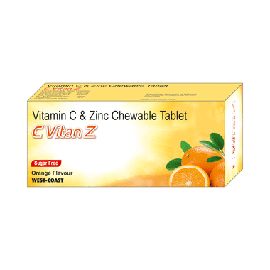 C Vitan Z Chewable Tablet Orange Sugar Free