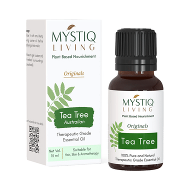 Mystiq Living Tea Tree Essential Oil 100% Pure Therapeutic Grade