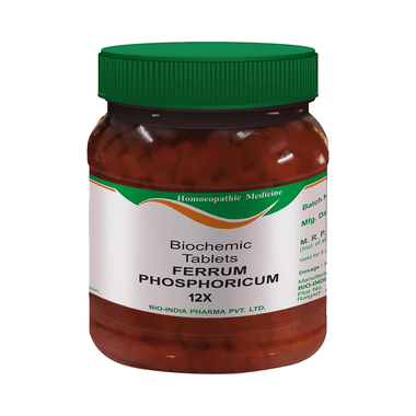Bio India Ferrum Phosphoricum Biochemic Tablet 12X