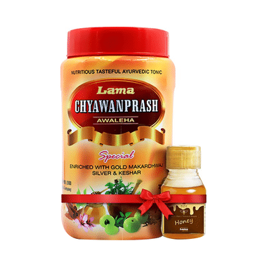 Lama Chyawanprash With Lama Premium Honey 50gm Free