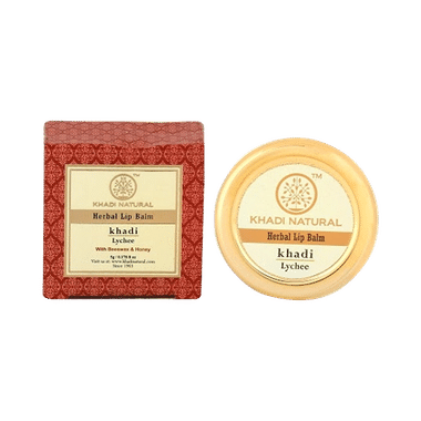 Khadi Naturals Herbal Lip Balm Lychee