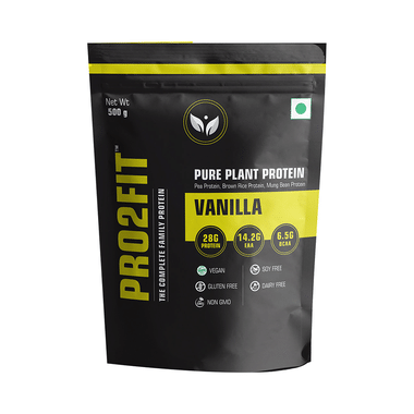 Pro2fit Vanilla Pure Plant Protein (500gm Each)