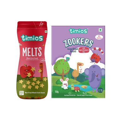 Timios Combo Pack Of Melts Apple Cinnamon And Zookers Apple Blueberry