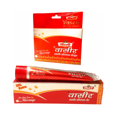 Jolly Combo Pack Of Vaseir Piles Capsules & Gel