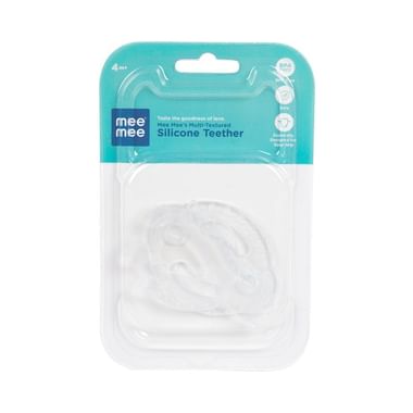 Mee Mee Soft Silicon Teether White