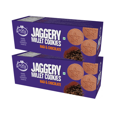 Early Foods Jaggery Millet Cookies (150gm Each) Ragi & Chocolate