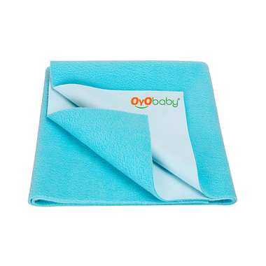 Oyo Baby Waterproof Bed Protector Baby Dry Sheet Large Sea Blue