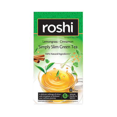 Roshi Lemongrass-Cinnamon Simply Slim Green Teabag (2.2gm Each)