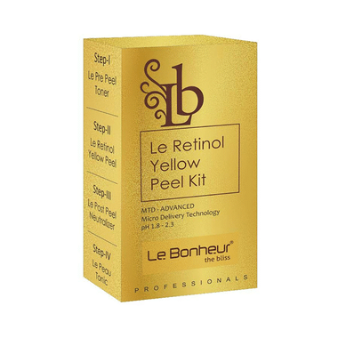 Le Bonheur Le Retinol Yellow Peel Kit With Le Perfect White Multi Care Day Cream 50gm Free