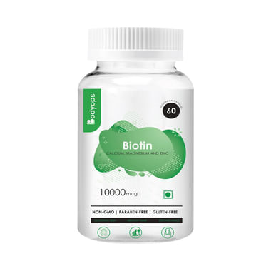 Bodyops Biotin 10000mcg Vegetarian Capsule