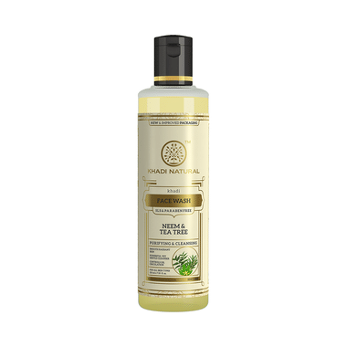 Khadi Naturals Ayurvedic Face Wash Neem & Teatree SLS & Paraben Free