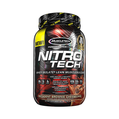 Muscletech Performance Series Nitro Tech Whey Isolate Decadent Brownie Cheesecake