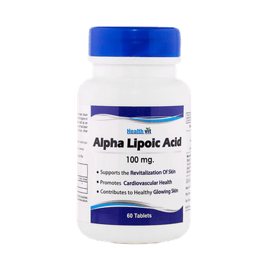 HealthVit Alpha Lipoic Acid 100mg | For Heart & Skin Health | Tablet