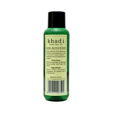 Khadi Herbal Hair Oil Neem, Tea Tree & Basil