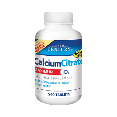 21st Century Calcium Citrate Maximum + D3 Tablet