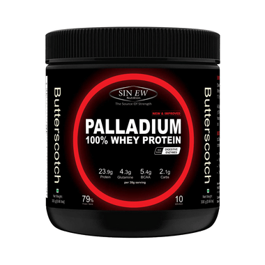 Sinew Nutrition Palladium 100% Whey Protein With Digestive Enzymes Butterscotch