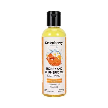 Greenberry Organics Honey And Turmeric Oil Face Wash