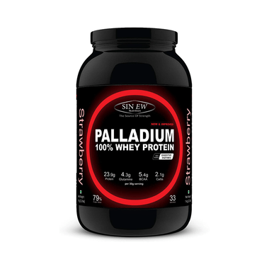 Sinew Nutrition Palladium 100% Whey Protein With Digestive Enzymes Strawberry