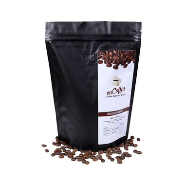 Eucoffia 100% Arabica Roasted Coffee Beans Medium Roast Moksha Root