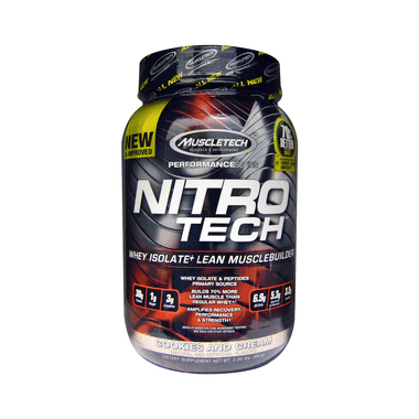 Muscletech Performance Series Nitro Tech Whey Isolate Cookies & Cream