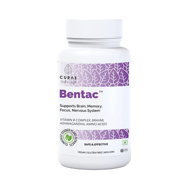 Curae Health & Lifestyle Bentac Brain, Memory, Focus Tablet