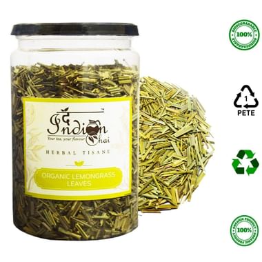 The Indian Chai Organic Lemongrass Leaves Herbal Tisane