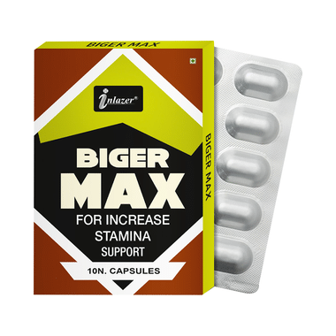 Inlazer Biger Max For Increase Stamina Support Capsule