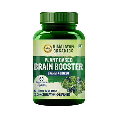 Himalayan Organics Plant Based Brain Booster Vegetarian Capsule