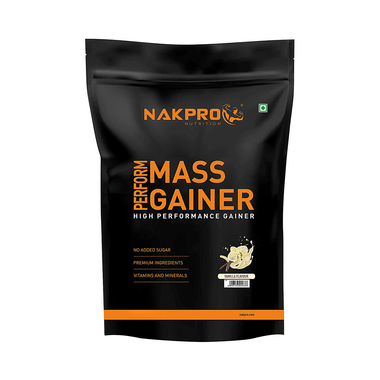 Nakpro Nutrition PERFORM MASS GAINER Powder Vanilla