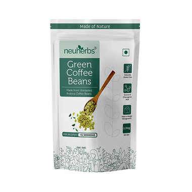 Neuherbs Unroasted Arabica Green Coffee For Weight Management | Gluten Free Beans